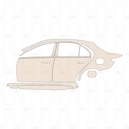 PPF precortado Mercedes-Benz C Class Sedan AMG Line Standard Wheelbase 2024