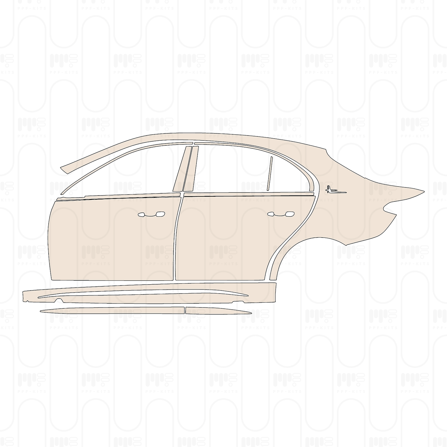PPF precortado Mercedes-Benz C Class Sedan AMG Line Extended Wheelbase 2024