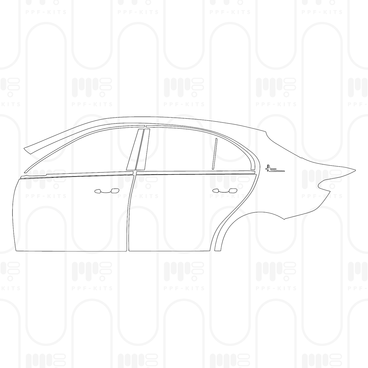 Pre-Cut PPF Mercedes-Benz C Class Sedan Base Extended Wheelbase 2025