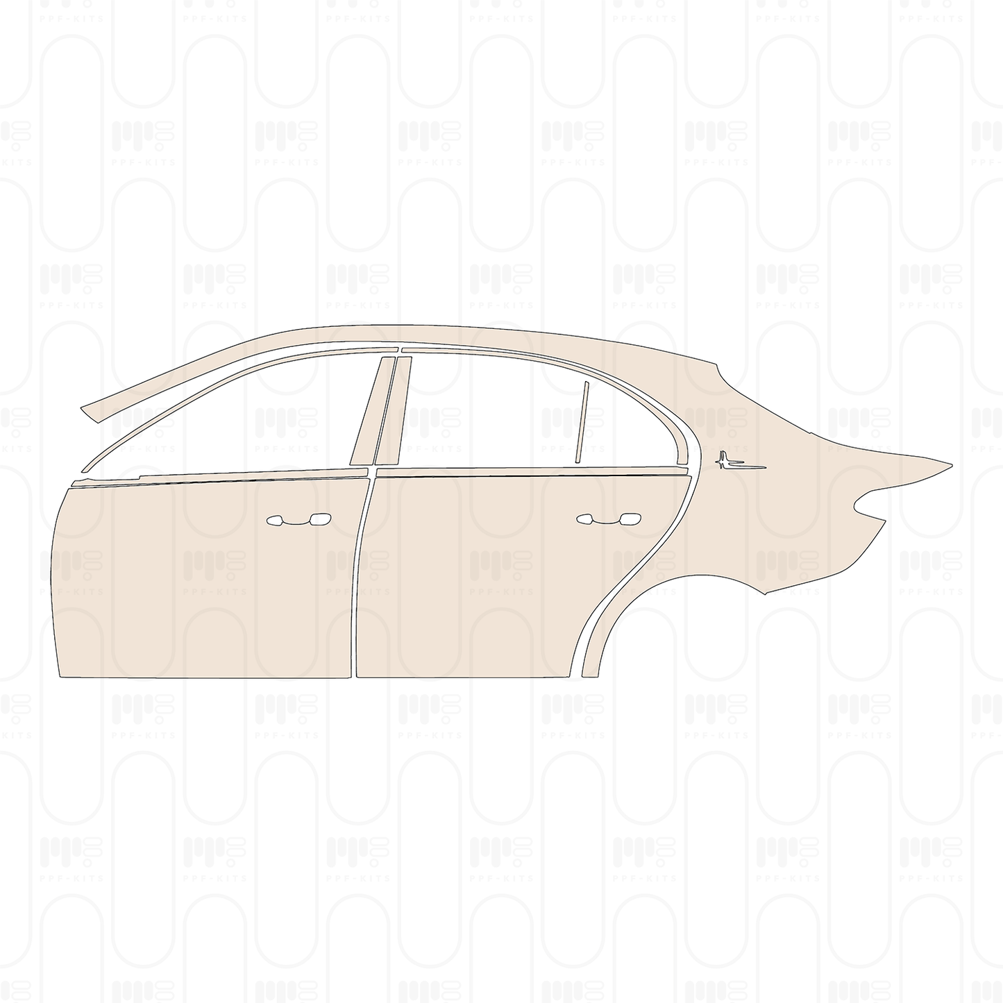 PPF precortado Mercedes-Benz C Class Sedan Base Extended Wheelbase 2024