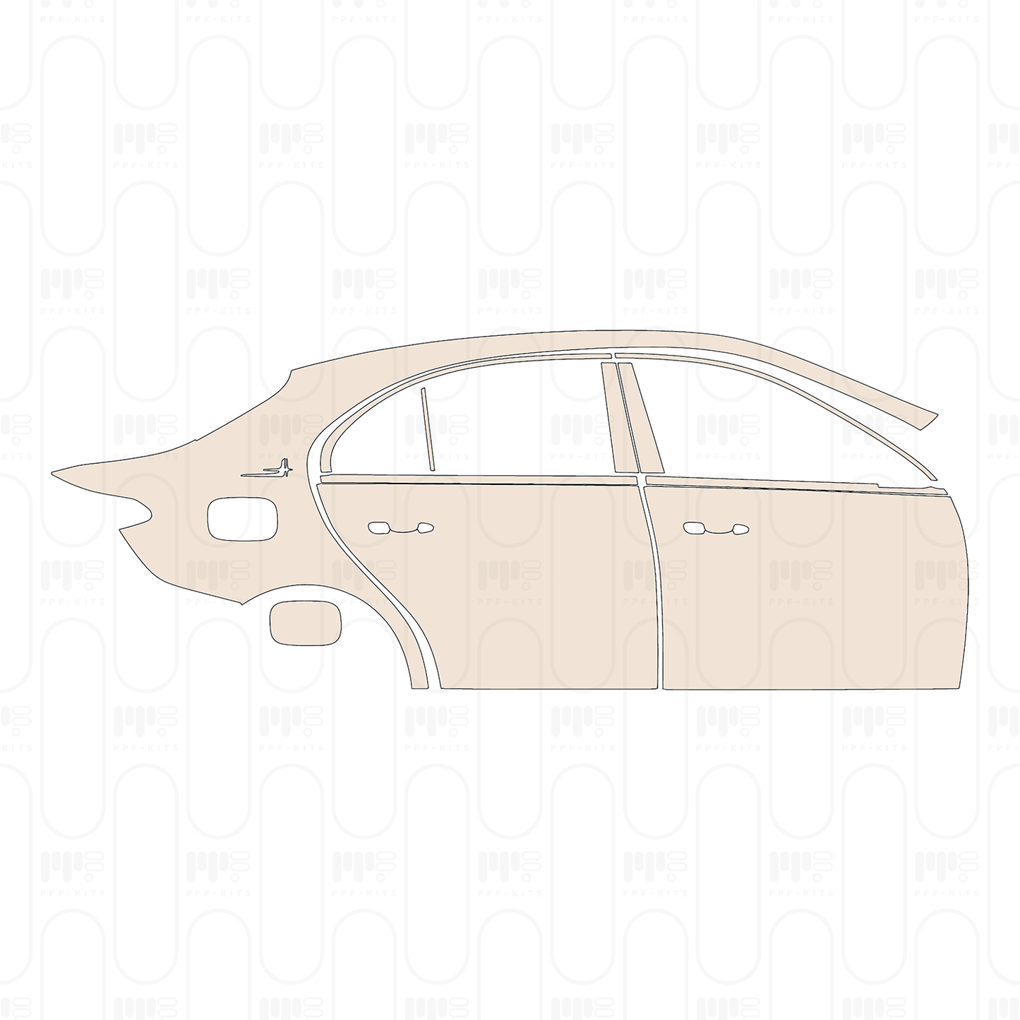 PPF precortado Mercedes-Benz C Class Sedan Base Extended Wheelbase 2024