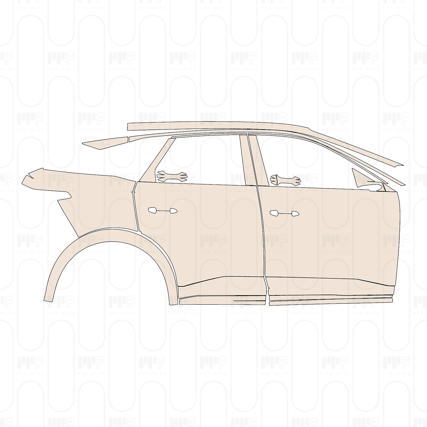 PPF precortado Peugeot E-3008 (EU) GT 2025