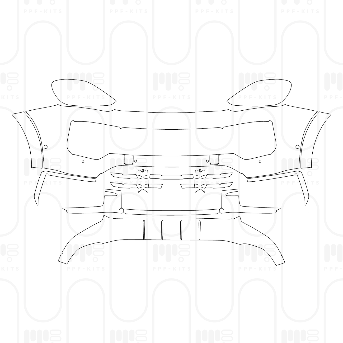 Pre-Cut PPF Porsche Cayenne Coupe Cayenne S Coupe 2025