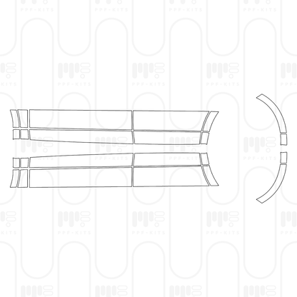 Pre-Cut PPF Porsche Cayenne Coupe Cayenne S Coupe 2025