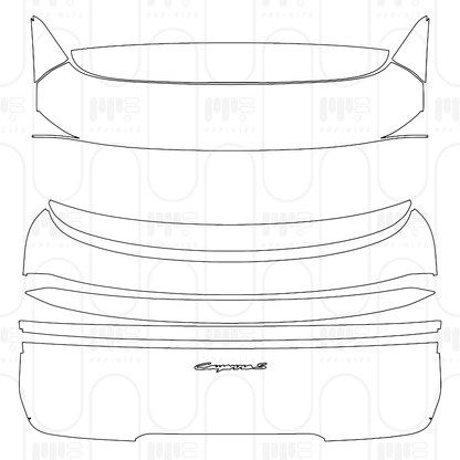 Pre-Cut PPF Porsche Cayenne Coupe Cayenne S Coupe 2025