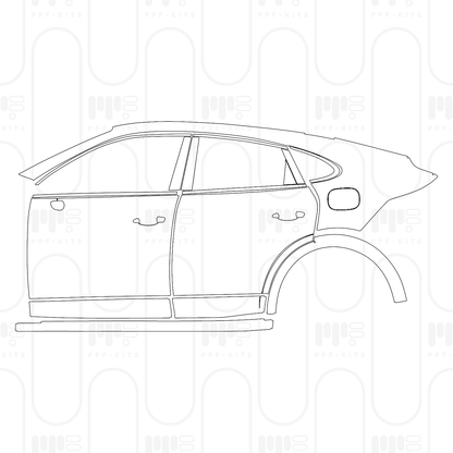 Pre-Cut PPF Porsche Cayenne Coupe Cayenne S E-Hybrid Coupe 2024