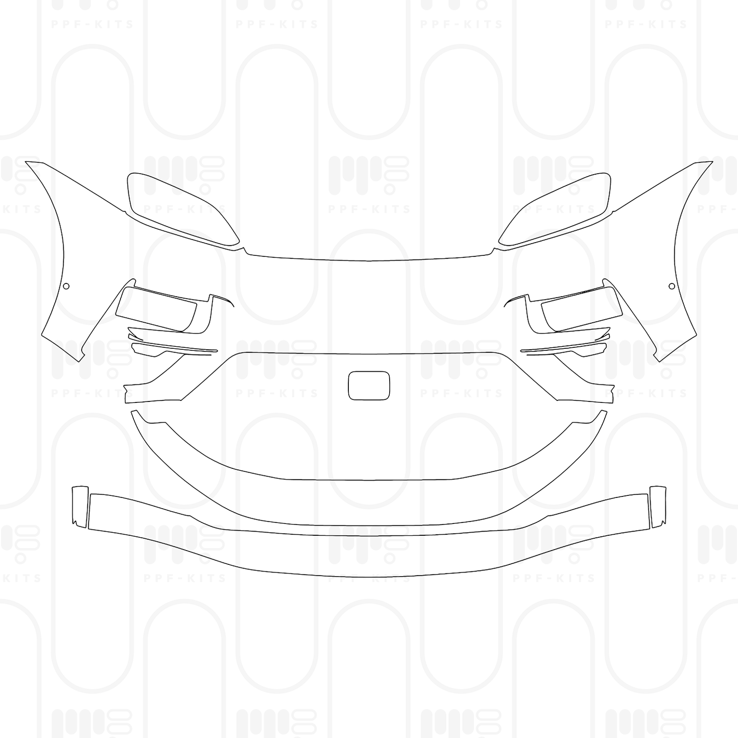 Pre-Cut PPF Porsche Macan Electric Turbo 2024