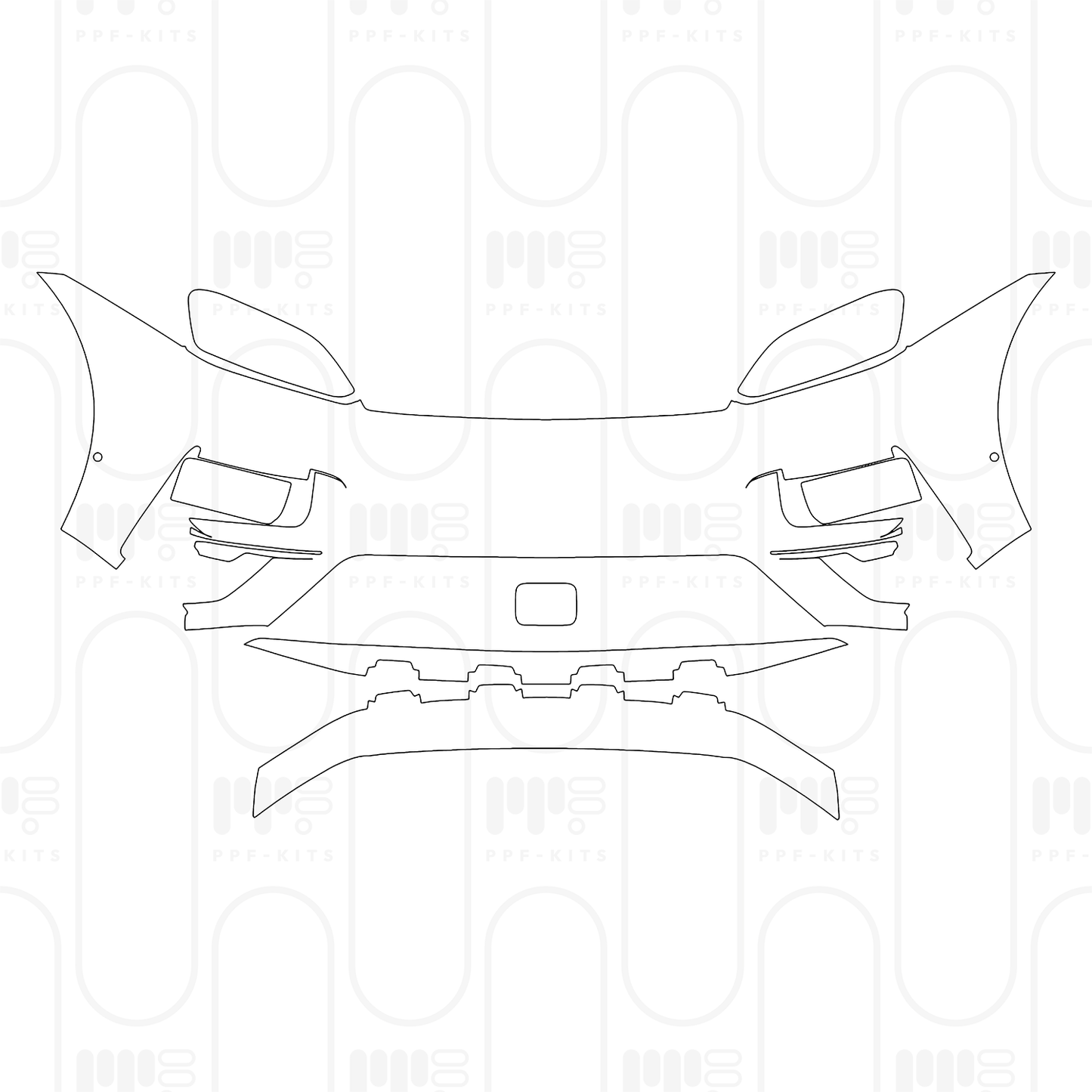 Pre-Cut PPF Porsche Macan Electric Turbo 2024