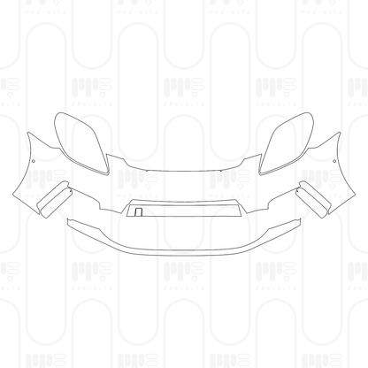 Pre-Cut PPF Porsche Panamera Sedan Panamera 4 2024