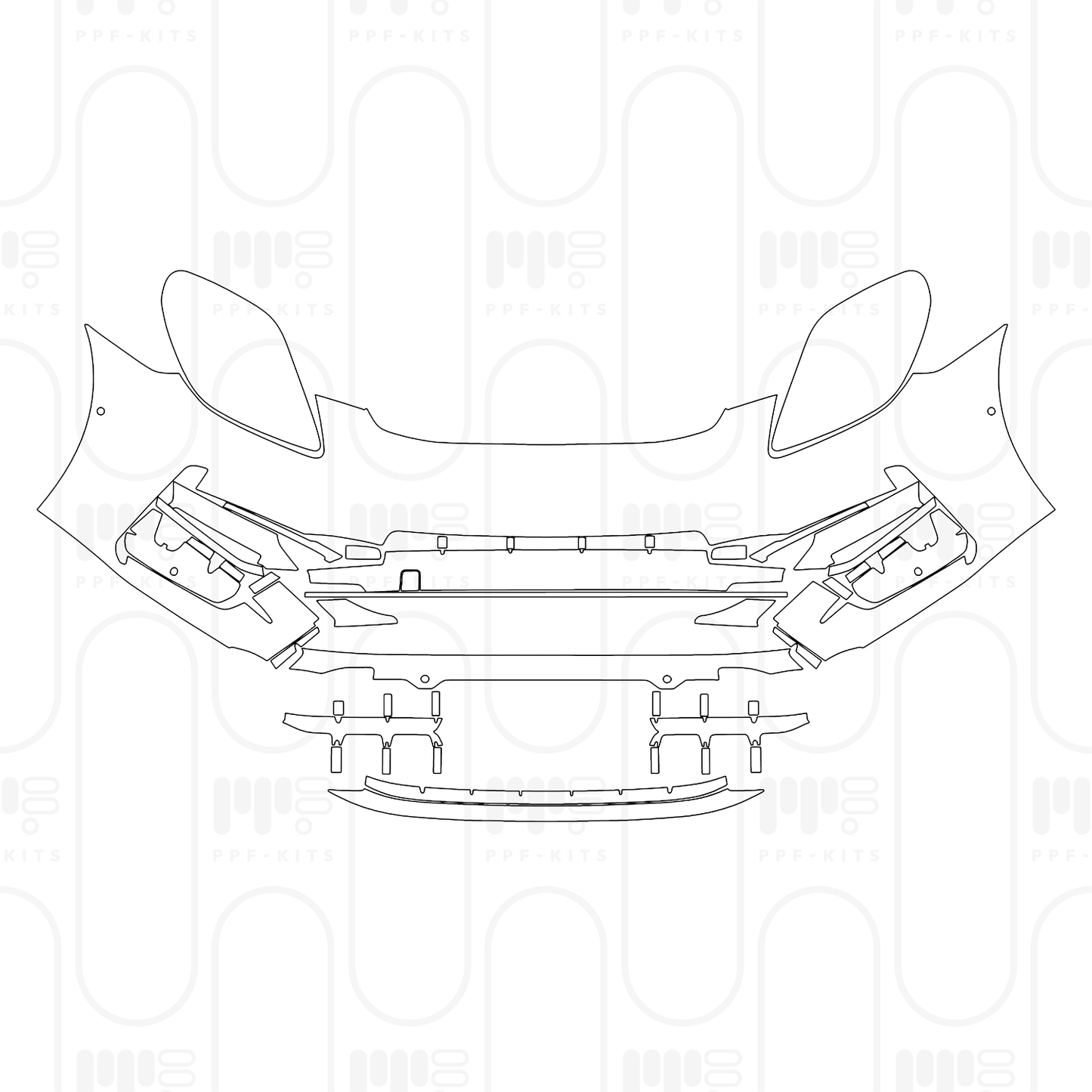 Pre-Cut PPF Porsche Panamera Sedan Panamera 4 2024