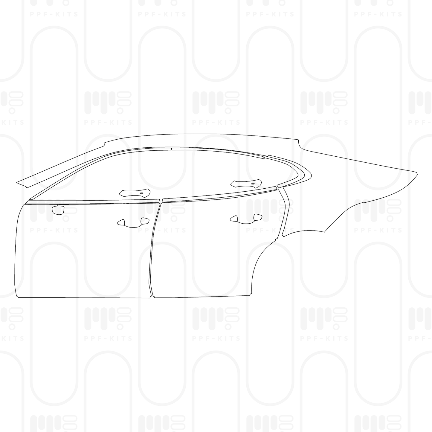 Pre-Cut PPF Porsche Panamera Sedan Panamera 4 2024