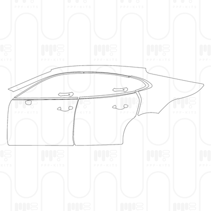 Pre-Cut PPF Porsche Panamera Sedan Panamera 4 2024