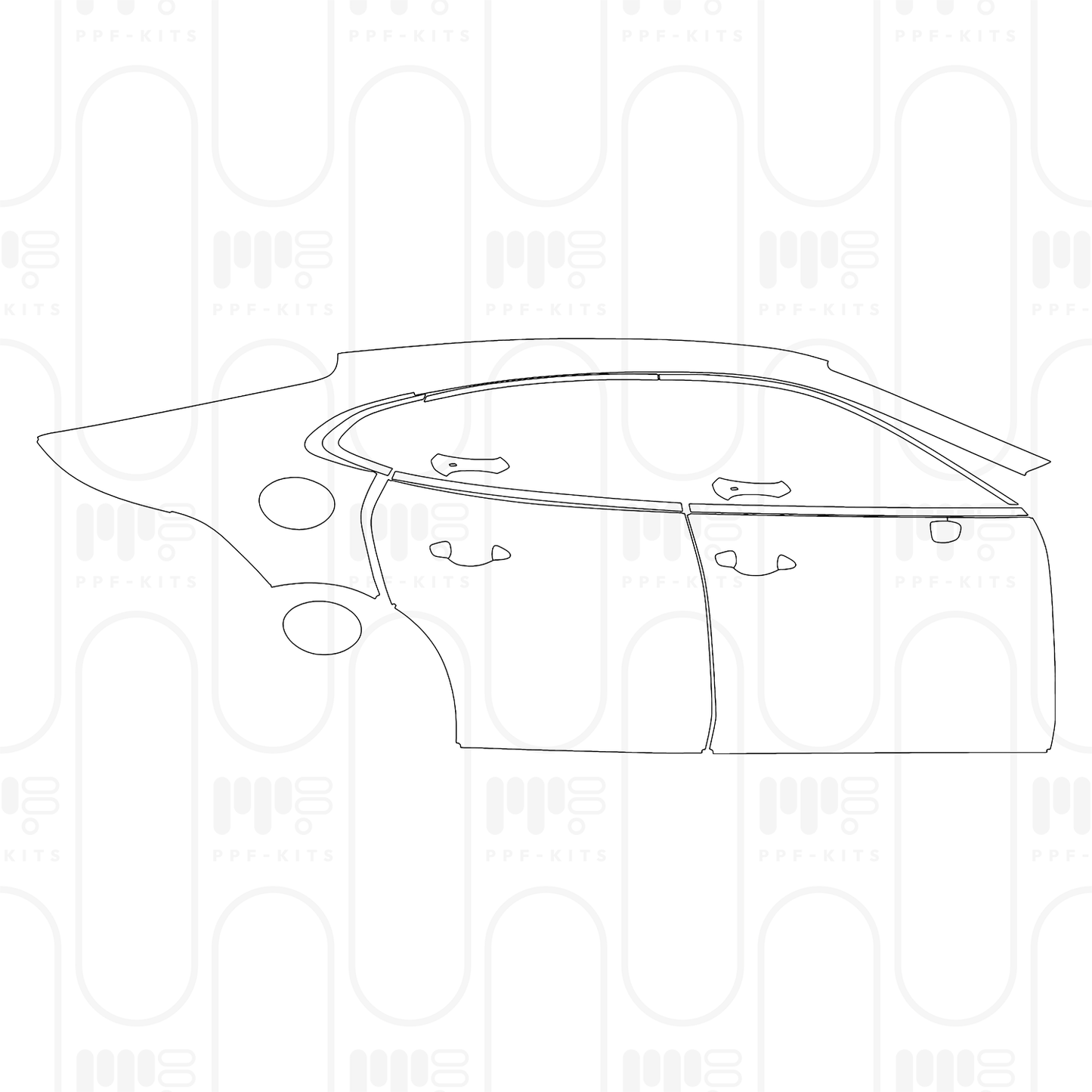 Pre-Cut PPF Porsche Panamera Sedan Panamera 4 2024