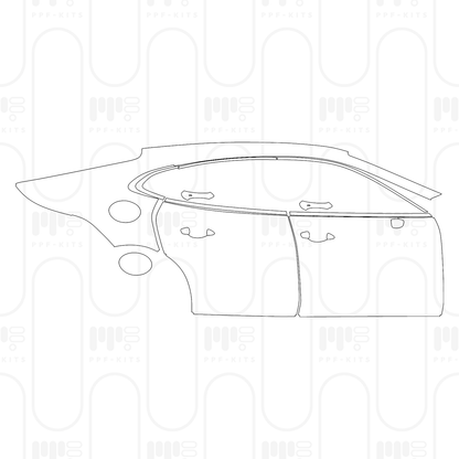 Pre-Cut PPF Porsche Panamera Sedan Panamera 4 2024