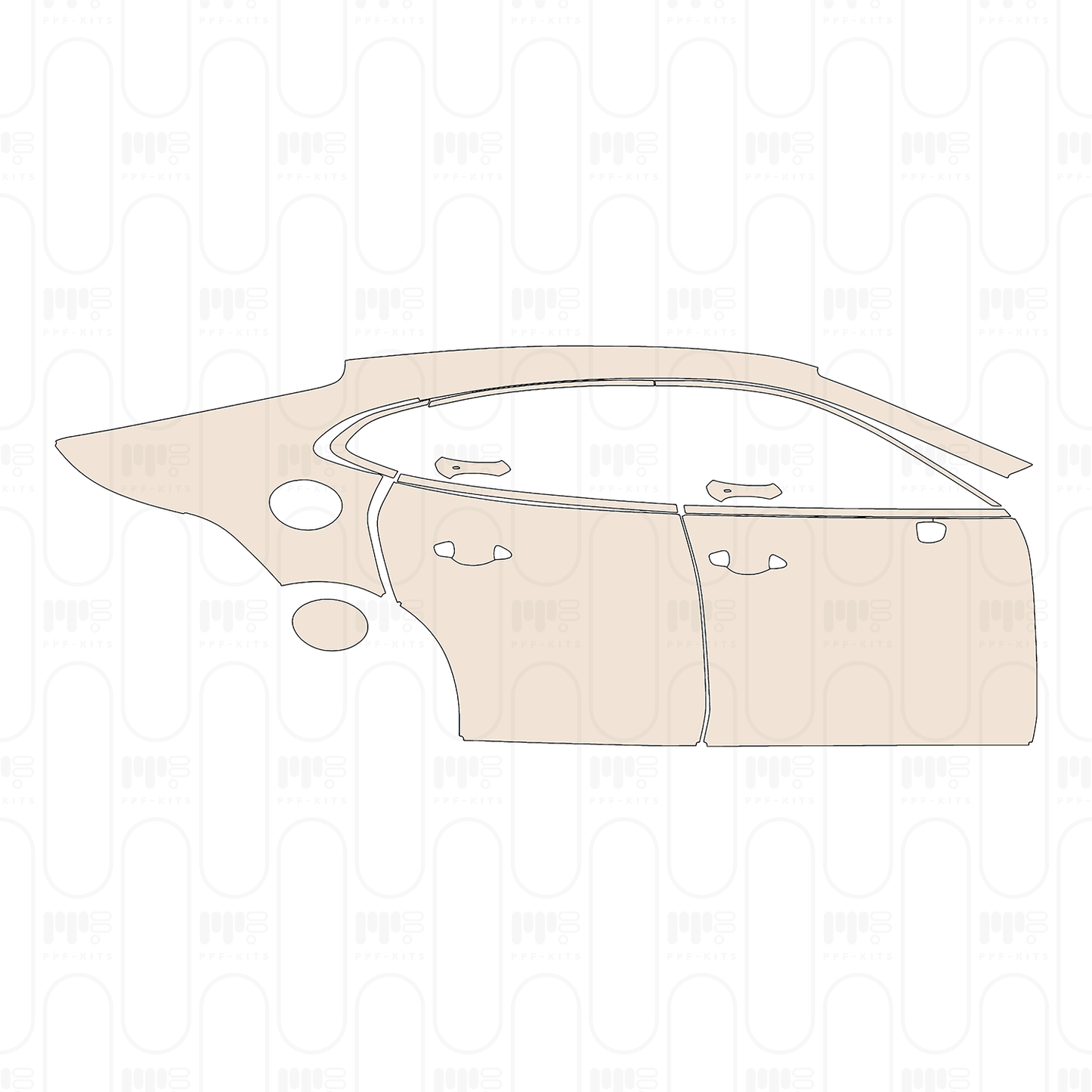 Pre-Cut PPF Porsche Panamera Sedan Panamera 4 2025