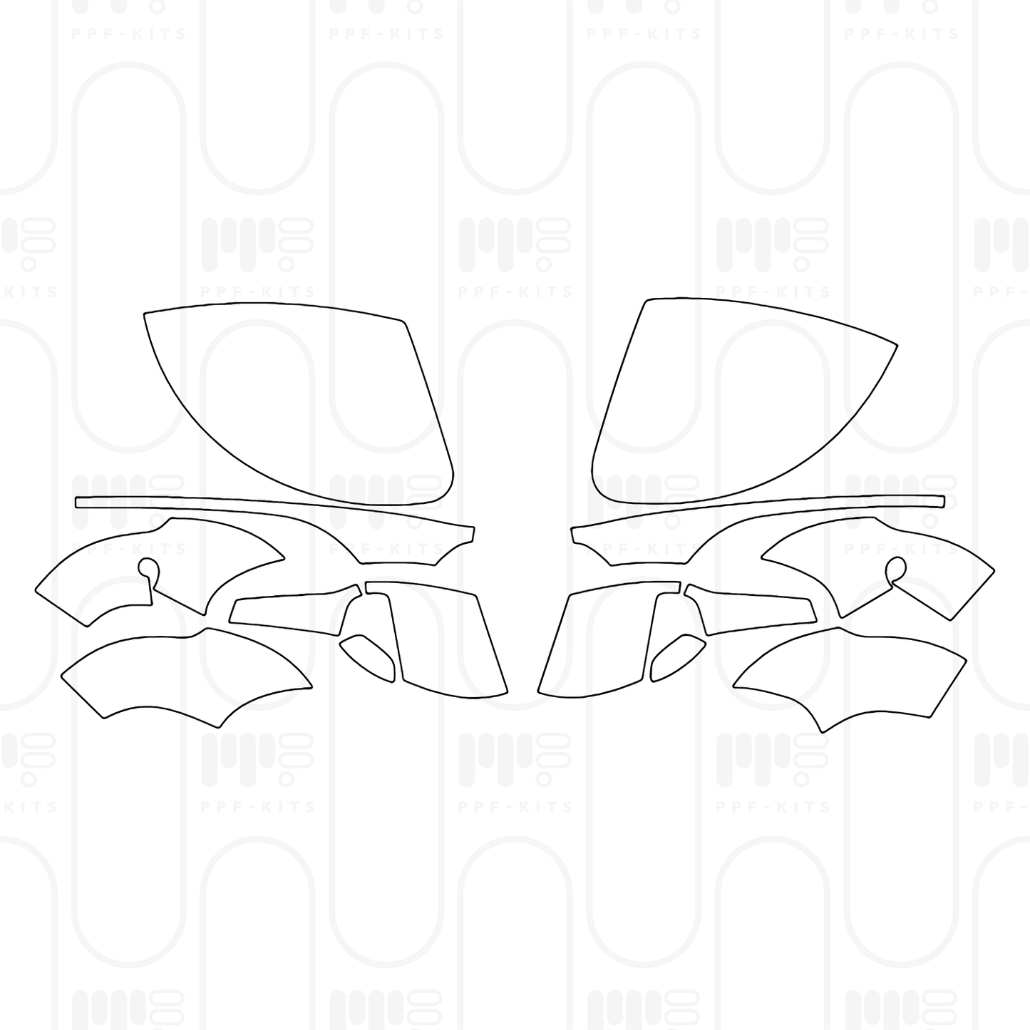 Pre-Cut PPF Porsche Panamera Sedan Panamera 4 2024