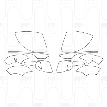 Pre-Cut PPF Porsche Panamera Sedan Panamera 4 2024