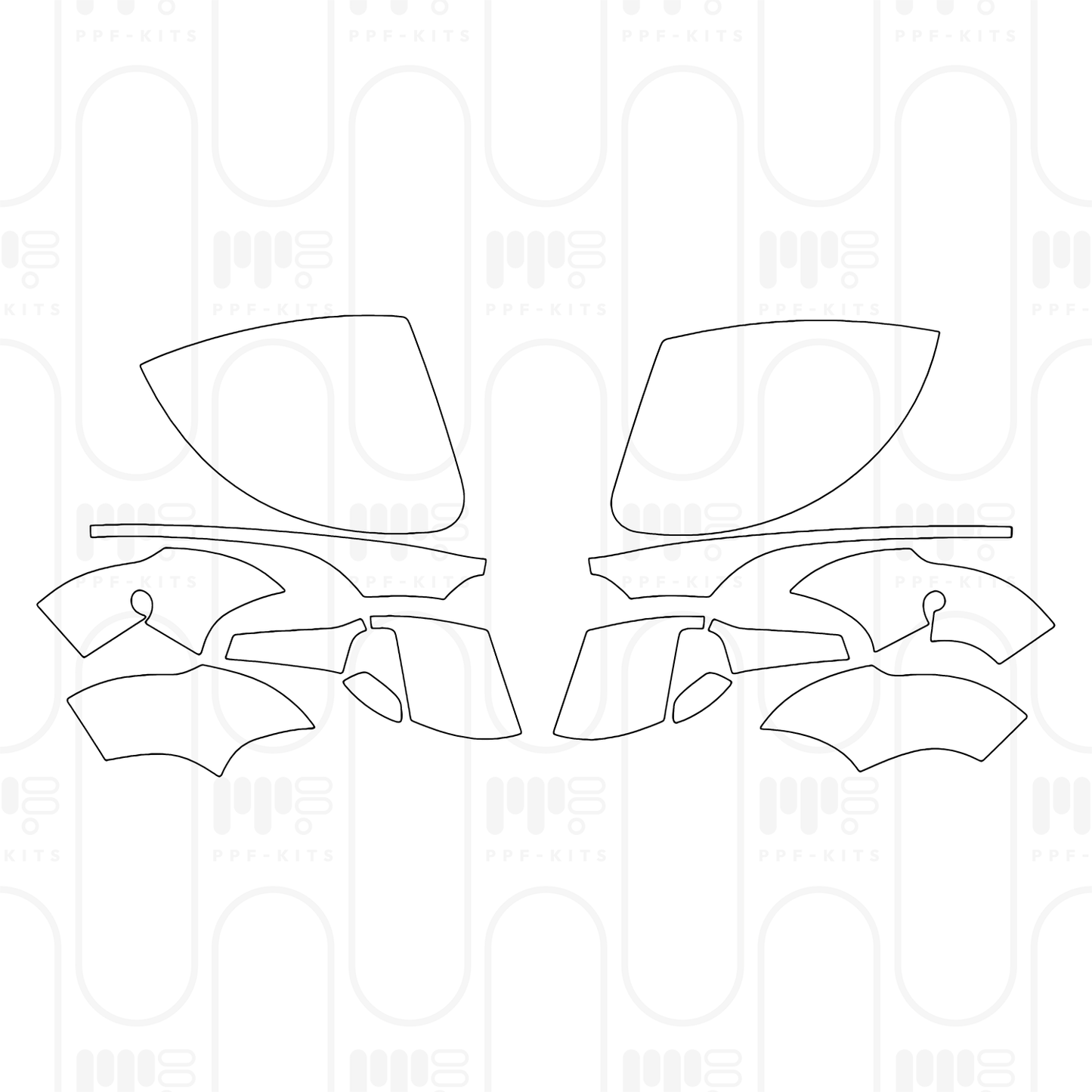 Pre-Cut PPF Porsche Panamera Sedan Panamera 4 2024