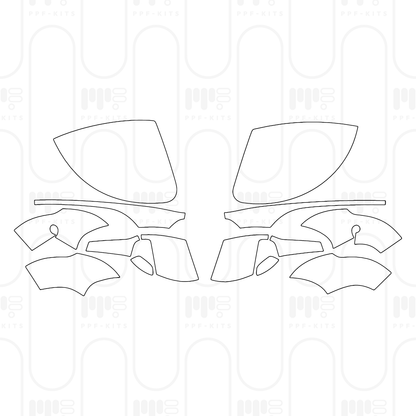 Pre-Cut PPF Porsche Panamera Sedan Panamera 4 2024