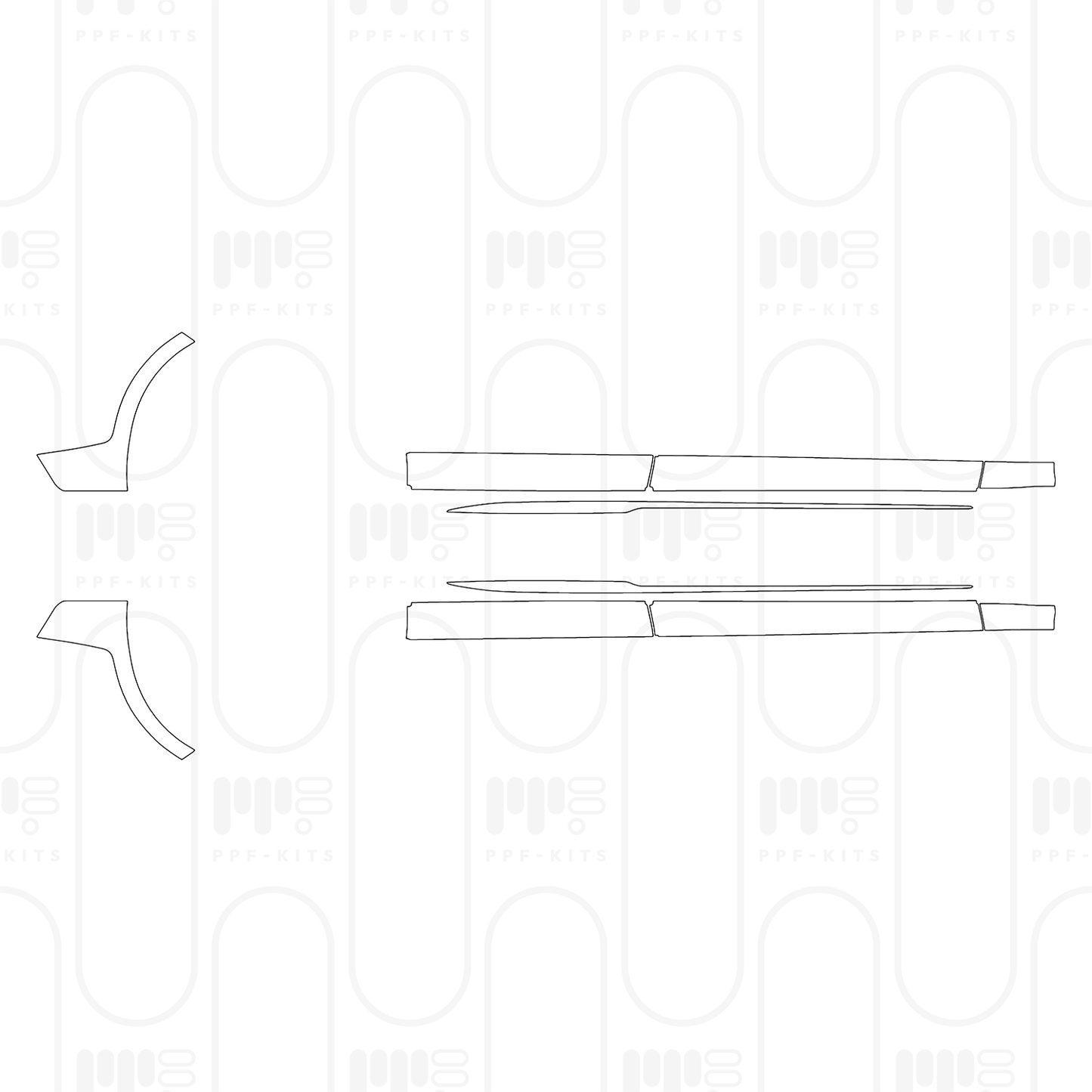 Pre-Cut PPF Porsche Panamera Sedan Panamera 4 2024