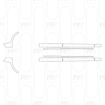 Pre-Cut PPF Porsche Panamera Sedan Panamera 4 2024