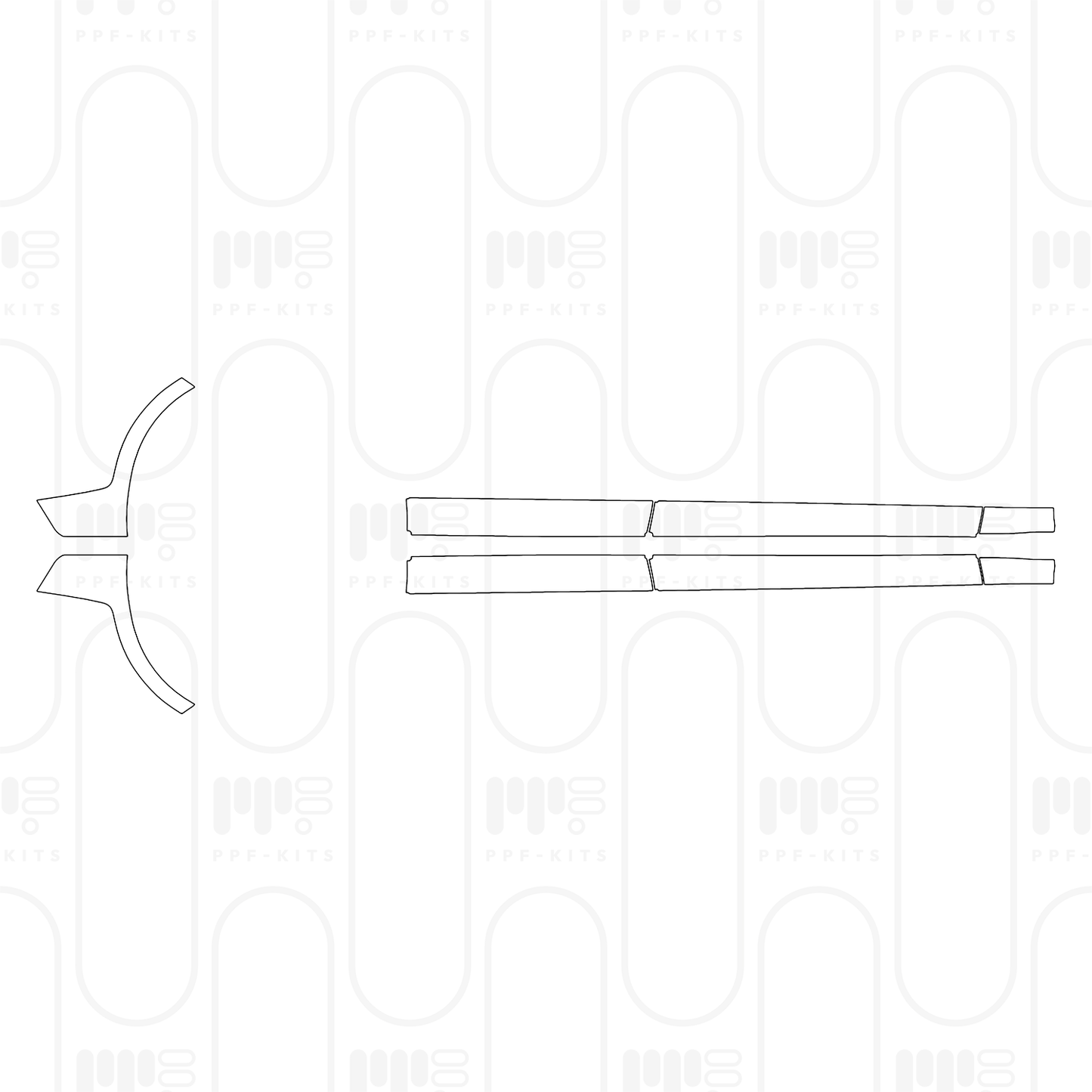 Pre-Cut PPF Porsche Panamera Sedan Panamera 4 2024