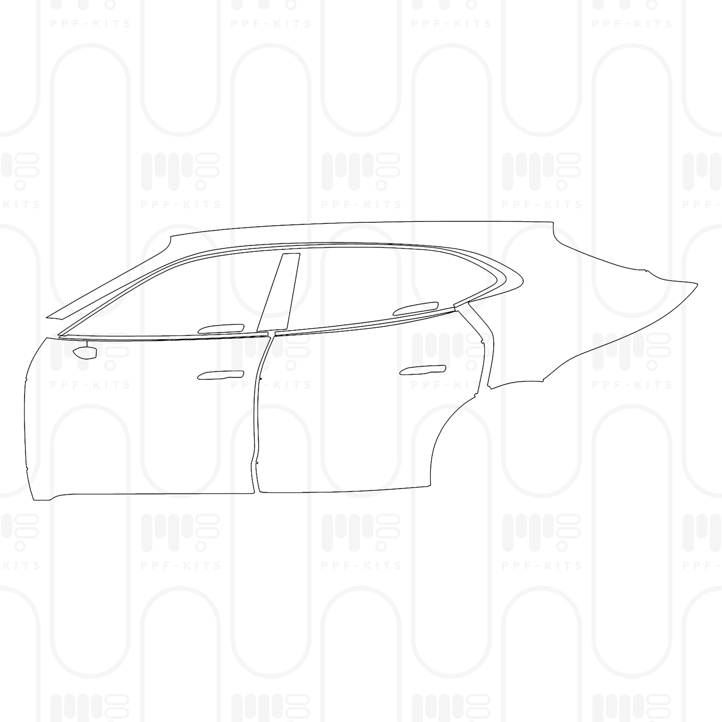 PPF precortado Porsche Taycan Sport Turismo Taycan GTS Sport Turismo 2025