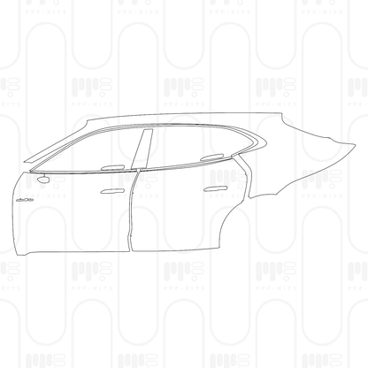 PPF precortado Porsche Taycan Sport Turismo Taycan GTS Sport Turismo 2025