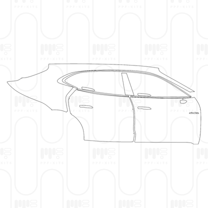 PPF precortado Porsche Taycan Sport Turismo Taycan GTS Sport Turismo 2025