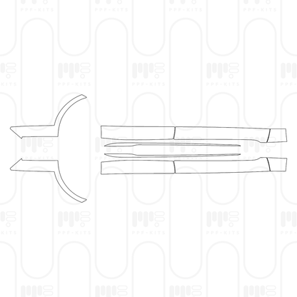 PPF precortado Porsche Taycan Sport Turismo Taycan GTS Sport Turismo 2025