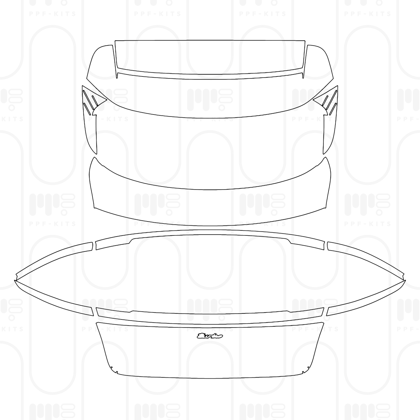 PPF precortado Porsche Taycan Sport Turismo Taycan Turbo Sport Turismo 2025