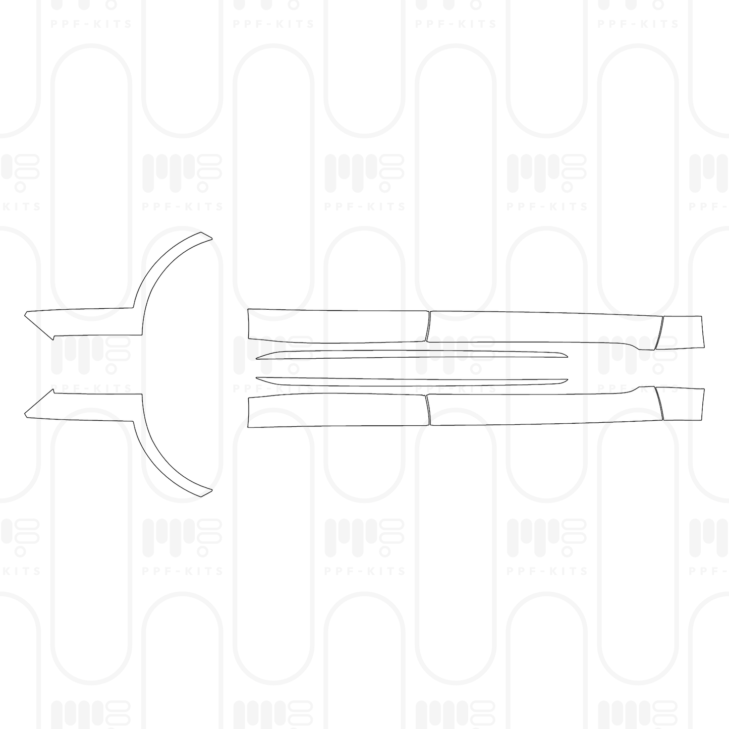 PPF precortado Porsche Taycan Sport Turismo Taycan Turbo Sport Turismo 2025