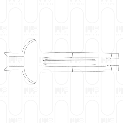 PPF precortado Porsche Taycan Sport Turismo Taycan Turbo Sport Turismo 2025