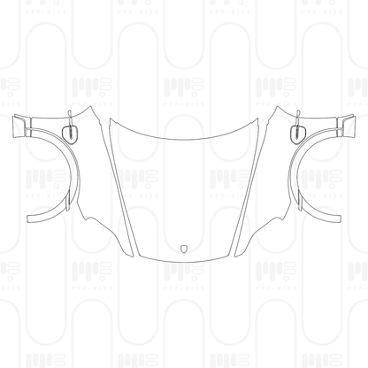 PPF precortado Porsche Taycan Cross Turismo Taycan 4 Cross Turismo 2025