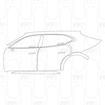 PPF precortado Porsche Taycan Cross Turismo Taycan 4 Cross Turismo 2025