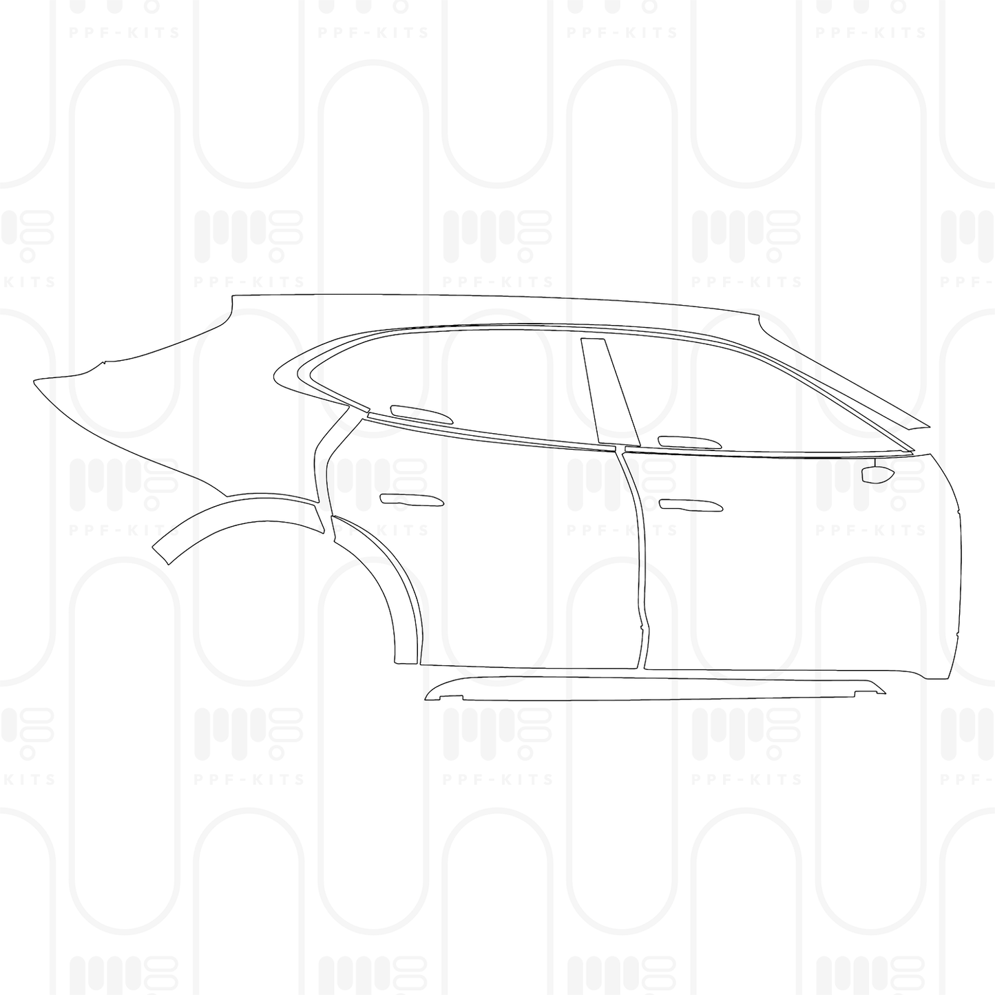 PPF precortado Porsche Taycan Cross Turismo Taycan 4 Cross Turismo 2025