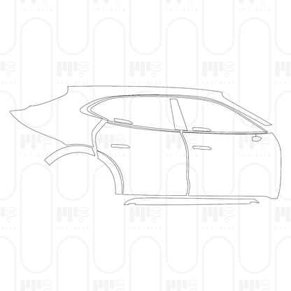 PPF precortado Porsche Taycan Cross Turismo Taycan 4 Cross Turismo 2025