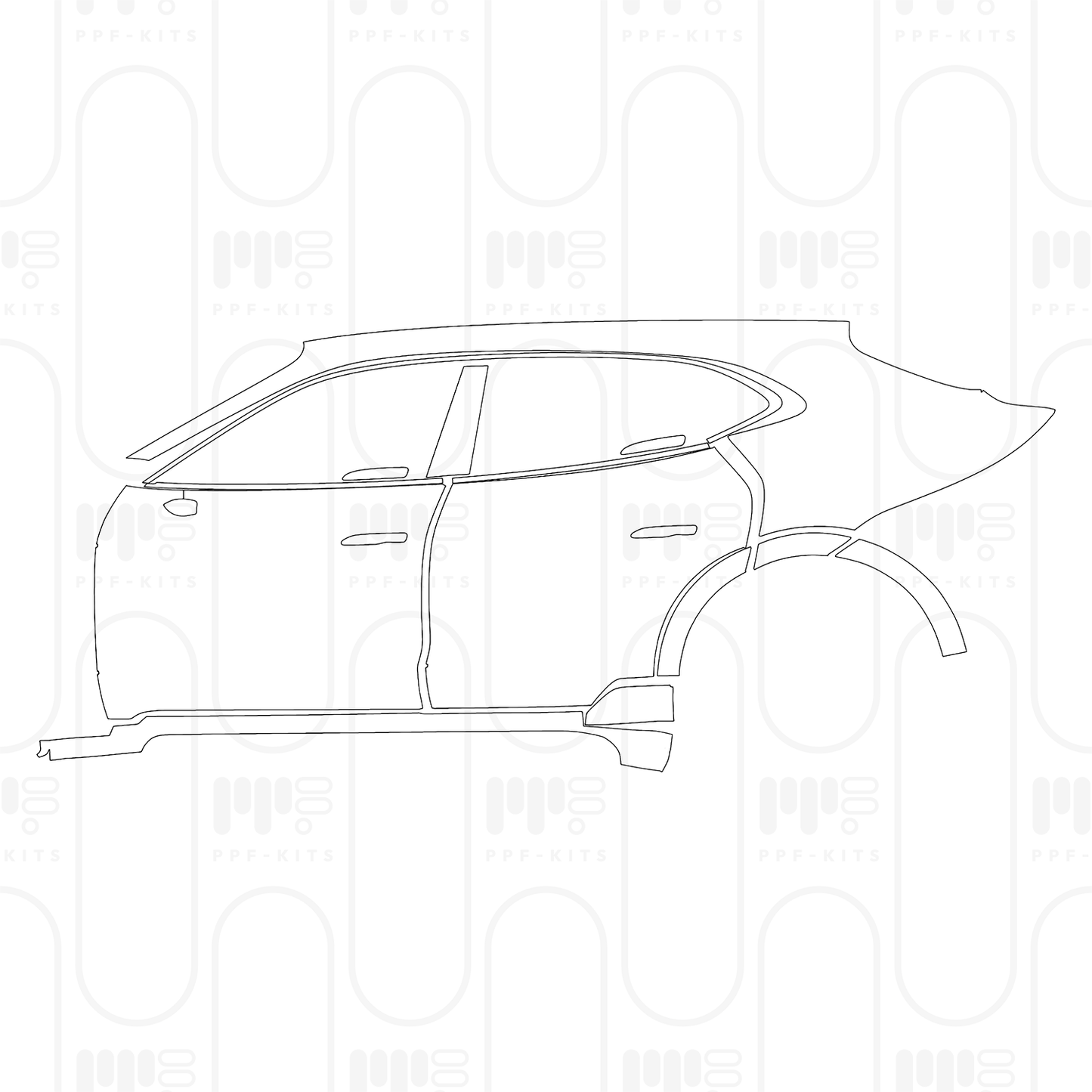 PPF precortado Porsche Taycan Cross Turismo Taycan 4 Cross Turismo 2025