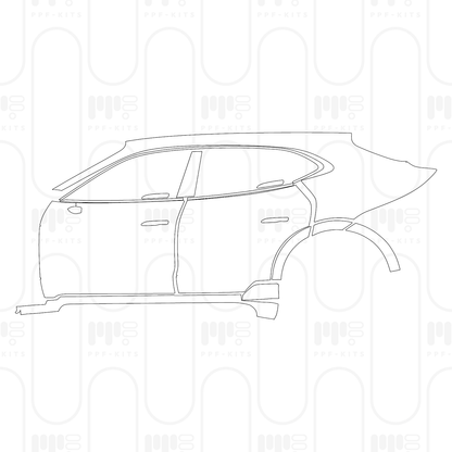 PPF precortado Porsche Taycan Cross Turismo Taycan 4 Cross Turismo 2025