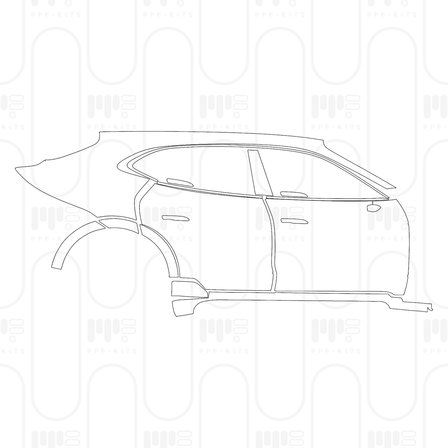 PPF precortado Porsche Taycan Cross Turismo Taycan 4 Cross Turismo 2025