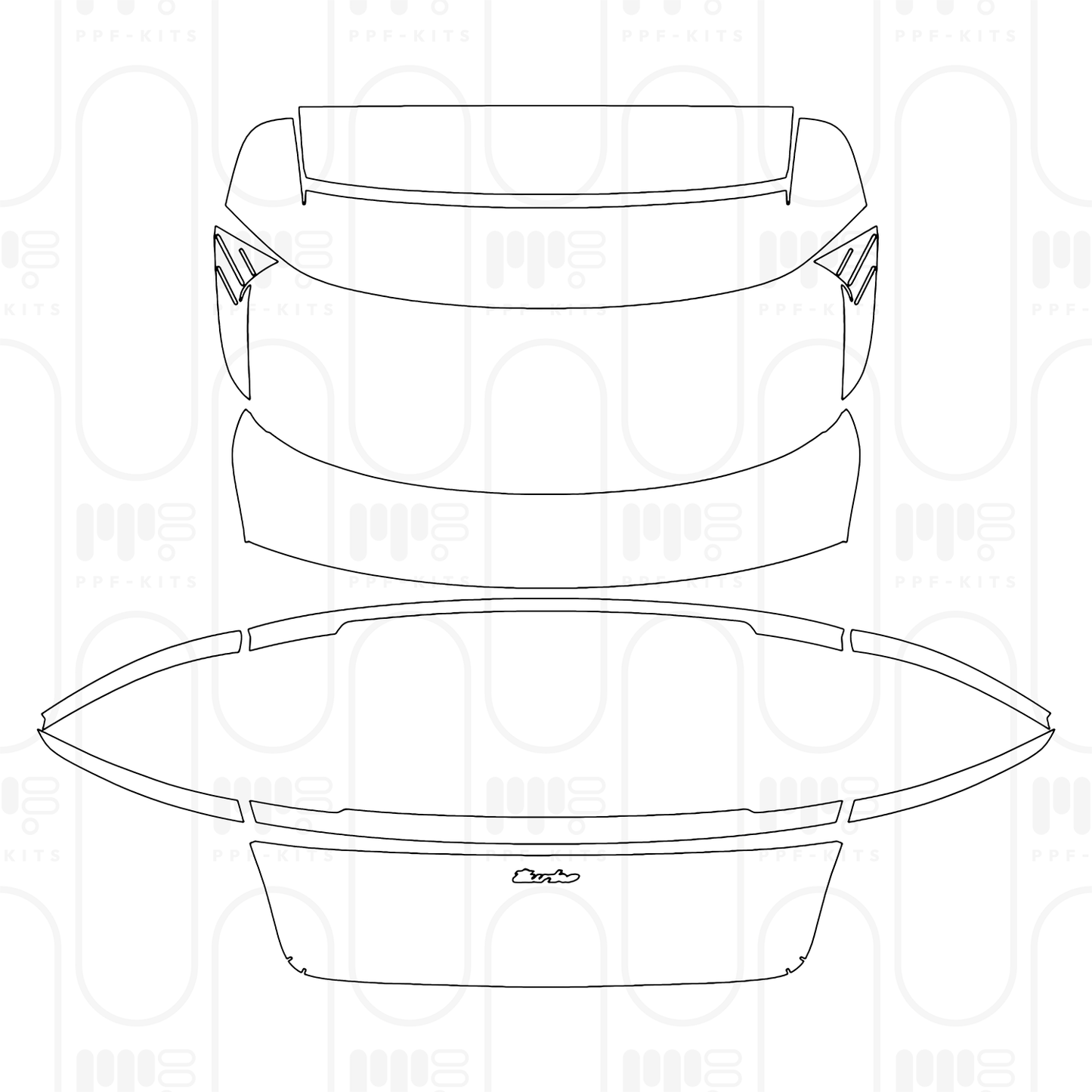 PPF precortado Porsche Taycan Cross Turismo Taycan Turbo Cross Turismo 2025