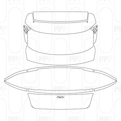 PPF precortado Porsche Taycan Cross Turismo Taycan Turbo Cross Turismo 2025