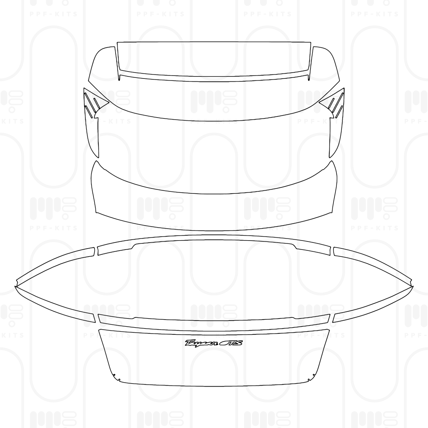 PPF precortado Porsche Taycan Sport Turismo Taycan GTS Sport Turismo 2025