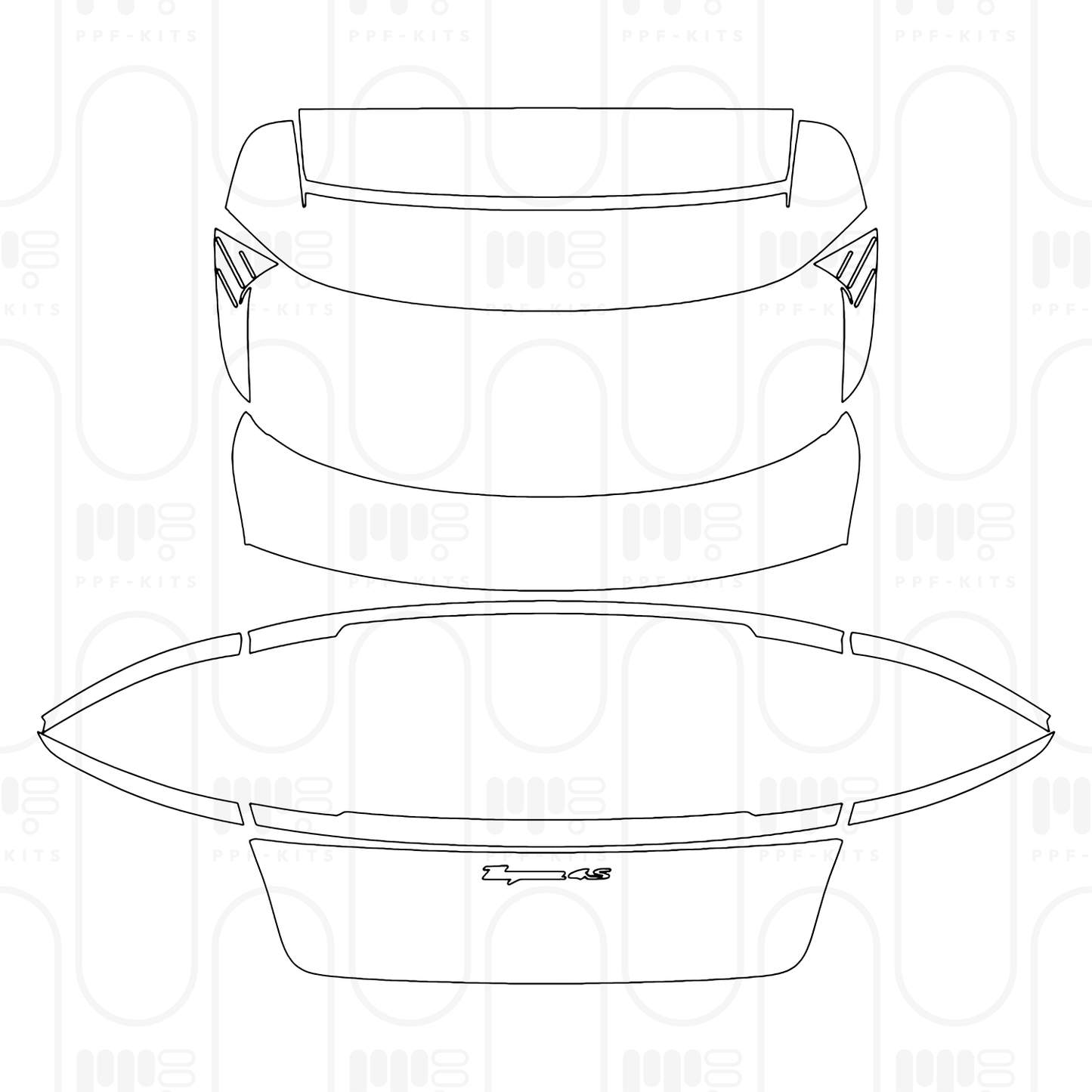 PPF precortado Porsche Taycan Cross Turismo Taycan 4S Cross Turismo 2025
