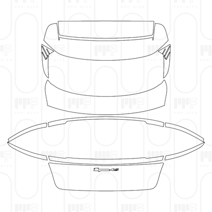 PPF precortado Porsche Taycan Cross Turismo Taycan 4S Cross Turismo 2025