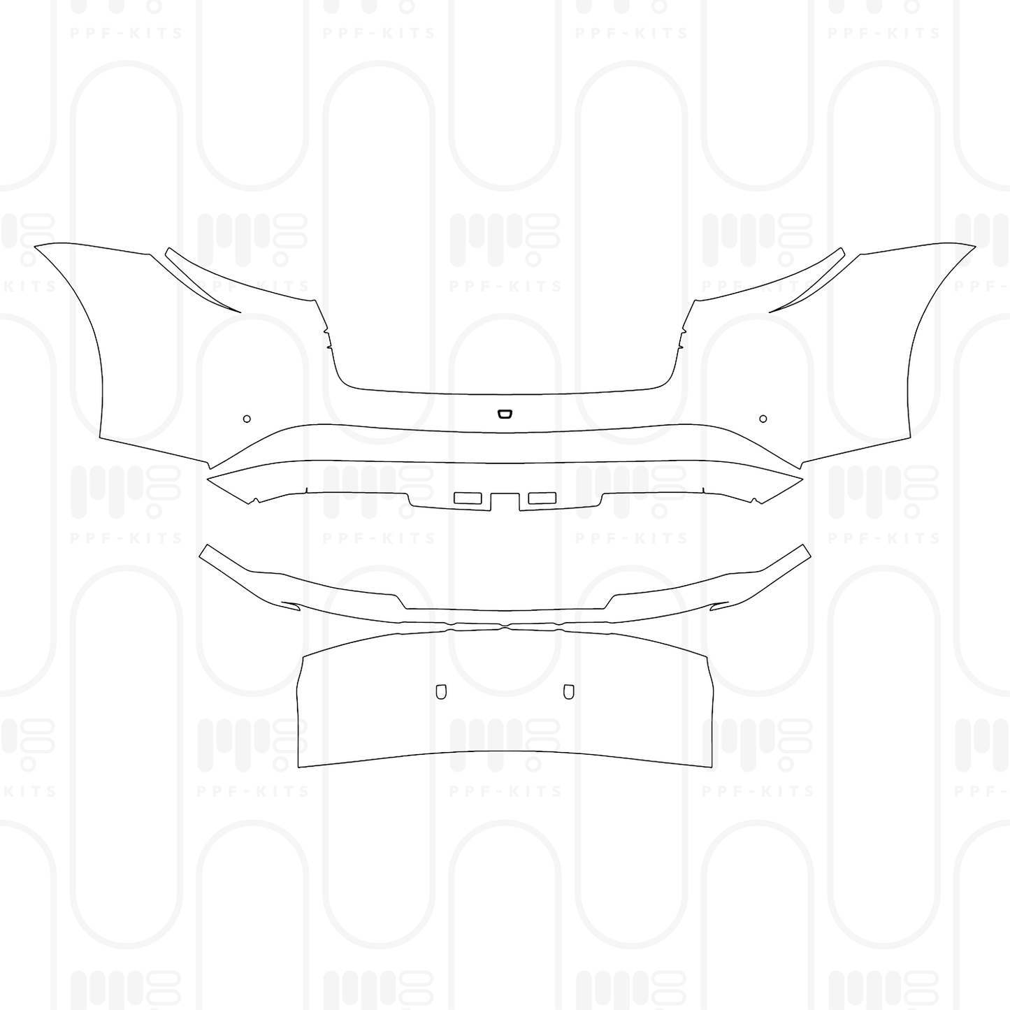 PPF precortado Porsche Taycan Cross Turismo Taycan 4 Cross Turismo 2025