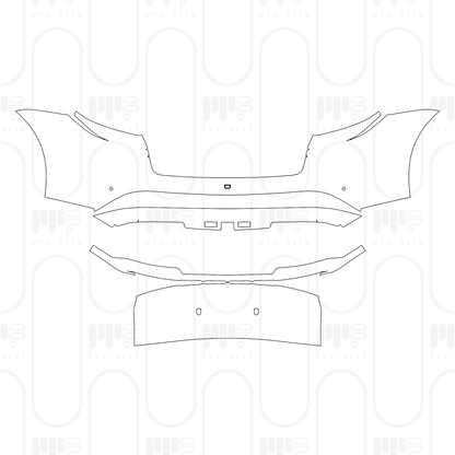 PPF precortado Porsche Taycan Cross Turismo Taycan 4 Cross Turismo 2025