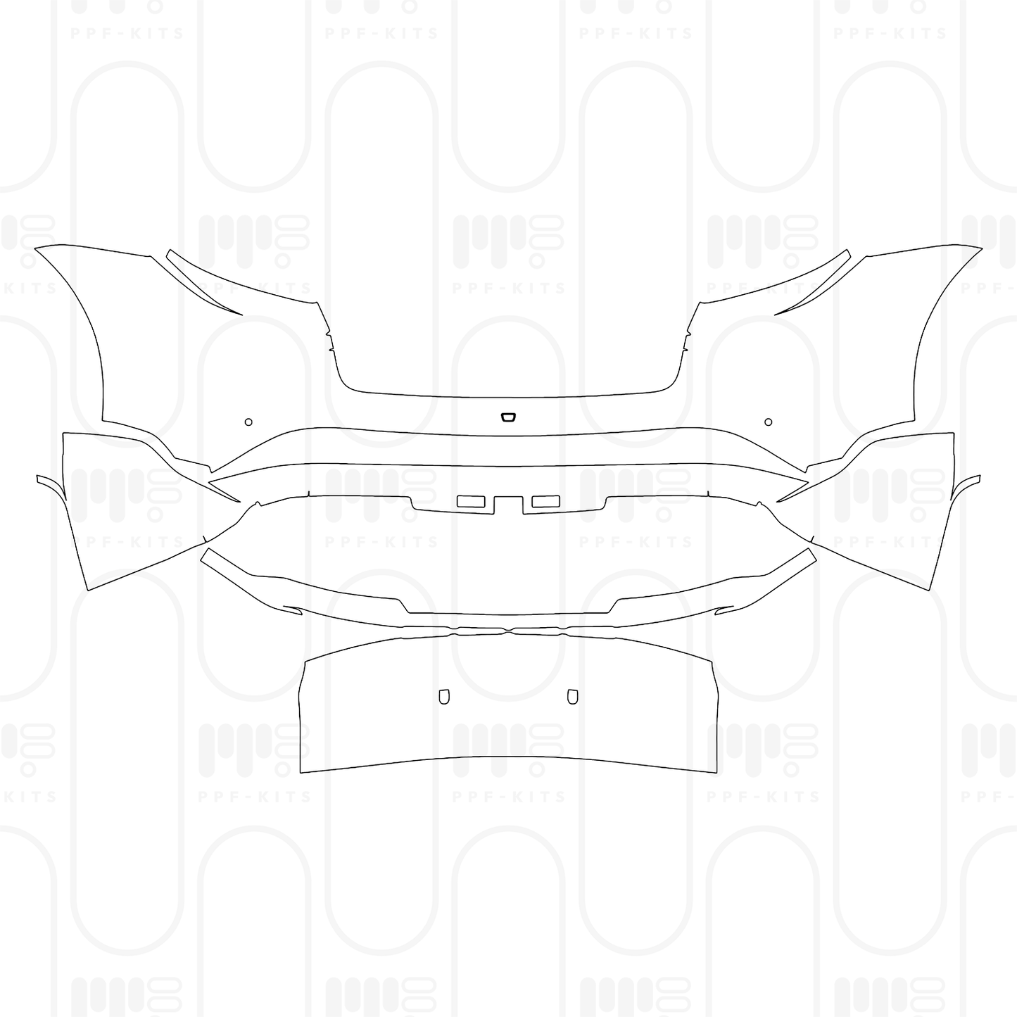 PPF precortado Porsche Taycan Cross Turismo Taycan 4 Cross Turismo 2025