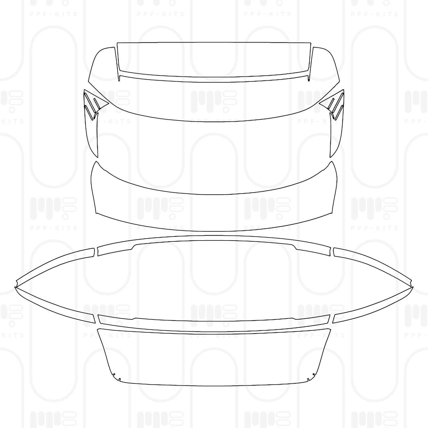 PPF precortado Porsche Taycan Cross Turismo Taycan 4 Cross Turismo 2025