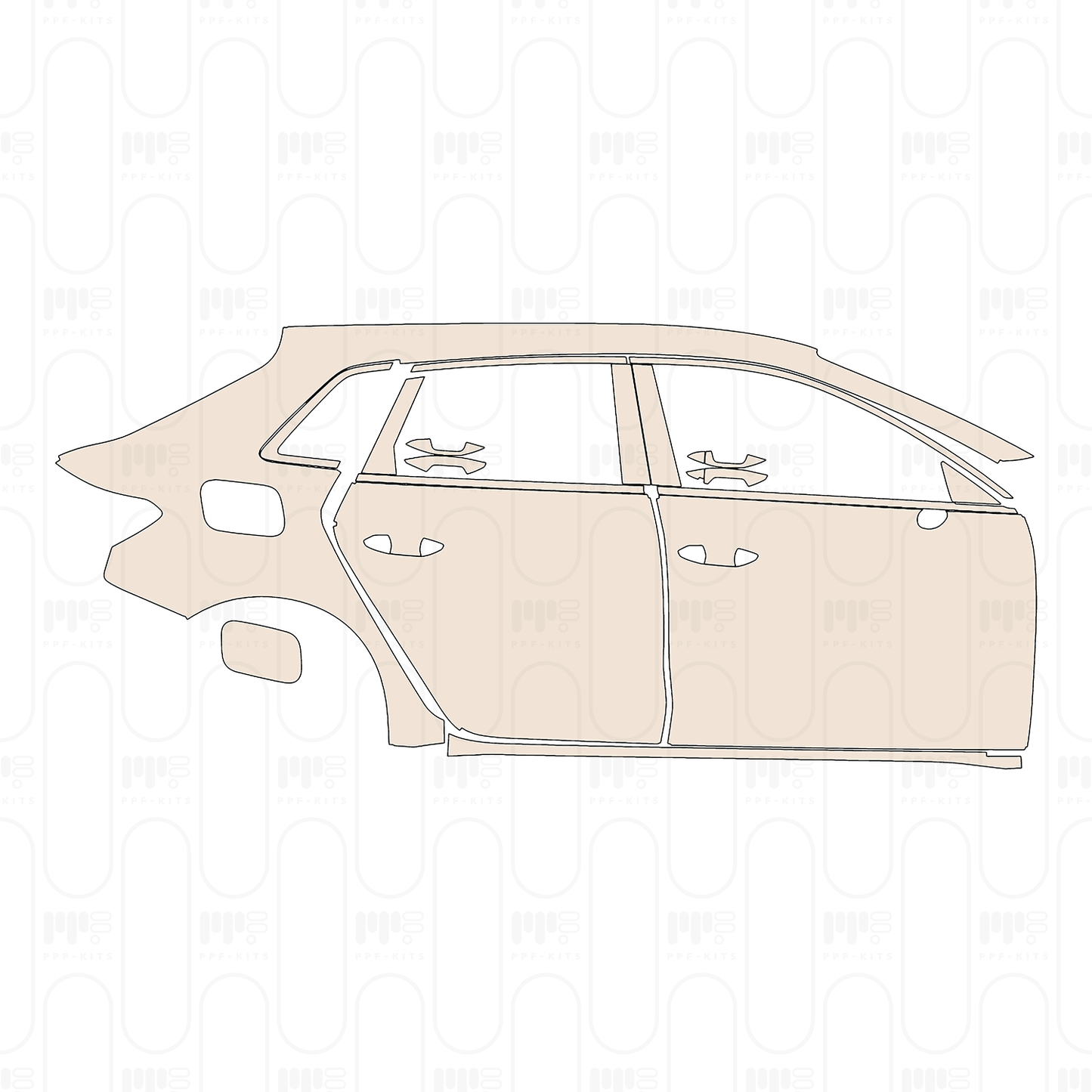 PPF precortado Audi A3 Sportback Base 2024